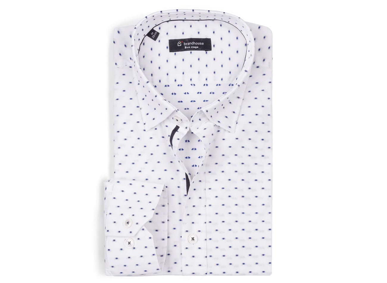 Image of polka dots pattern Poplinn Shirt