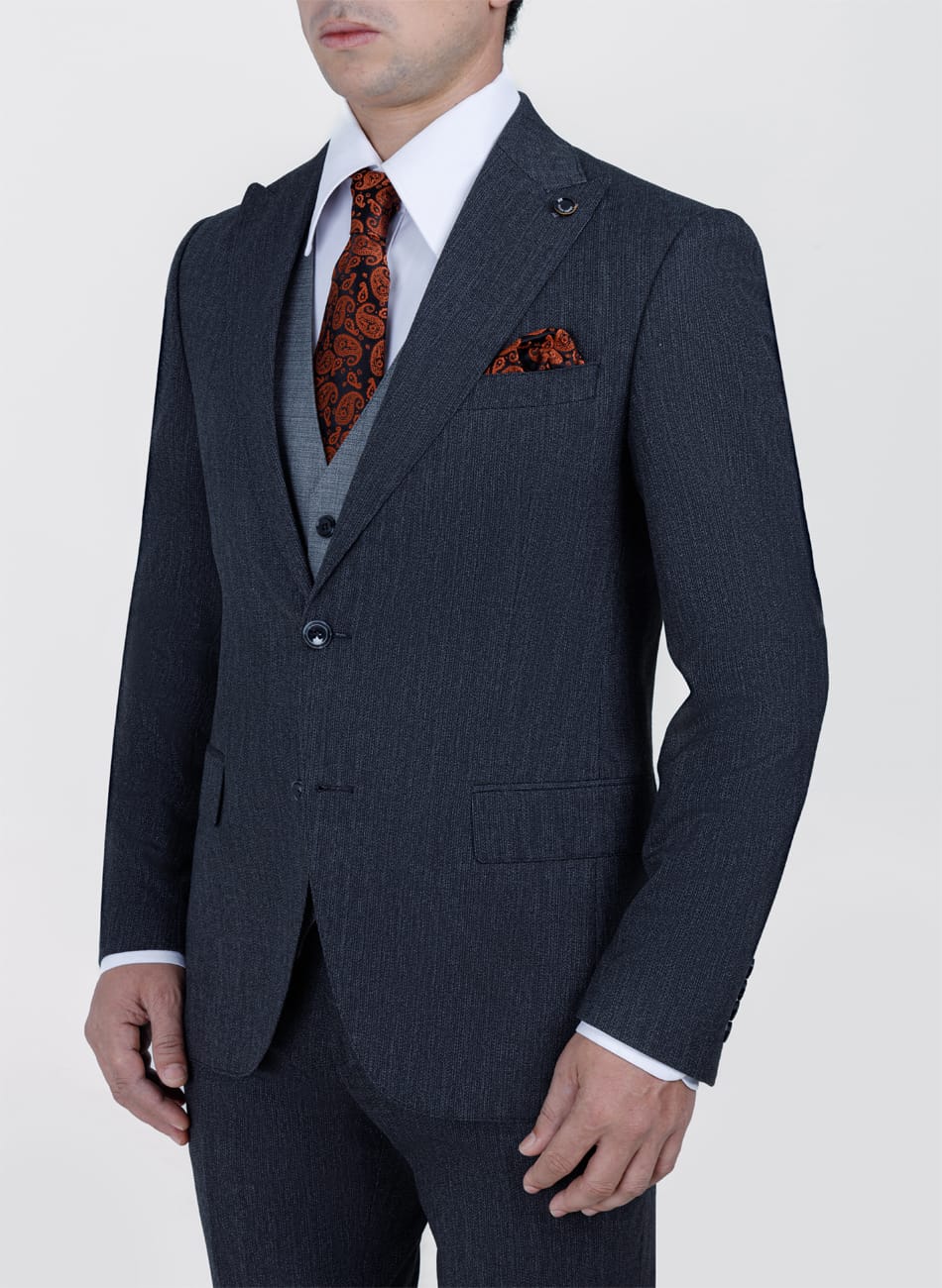Sharkskin PEAK LAPEL SUIT
