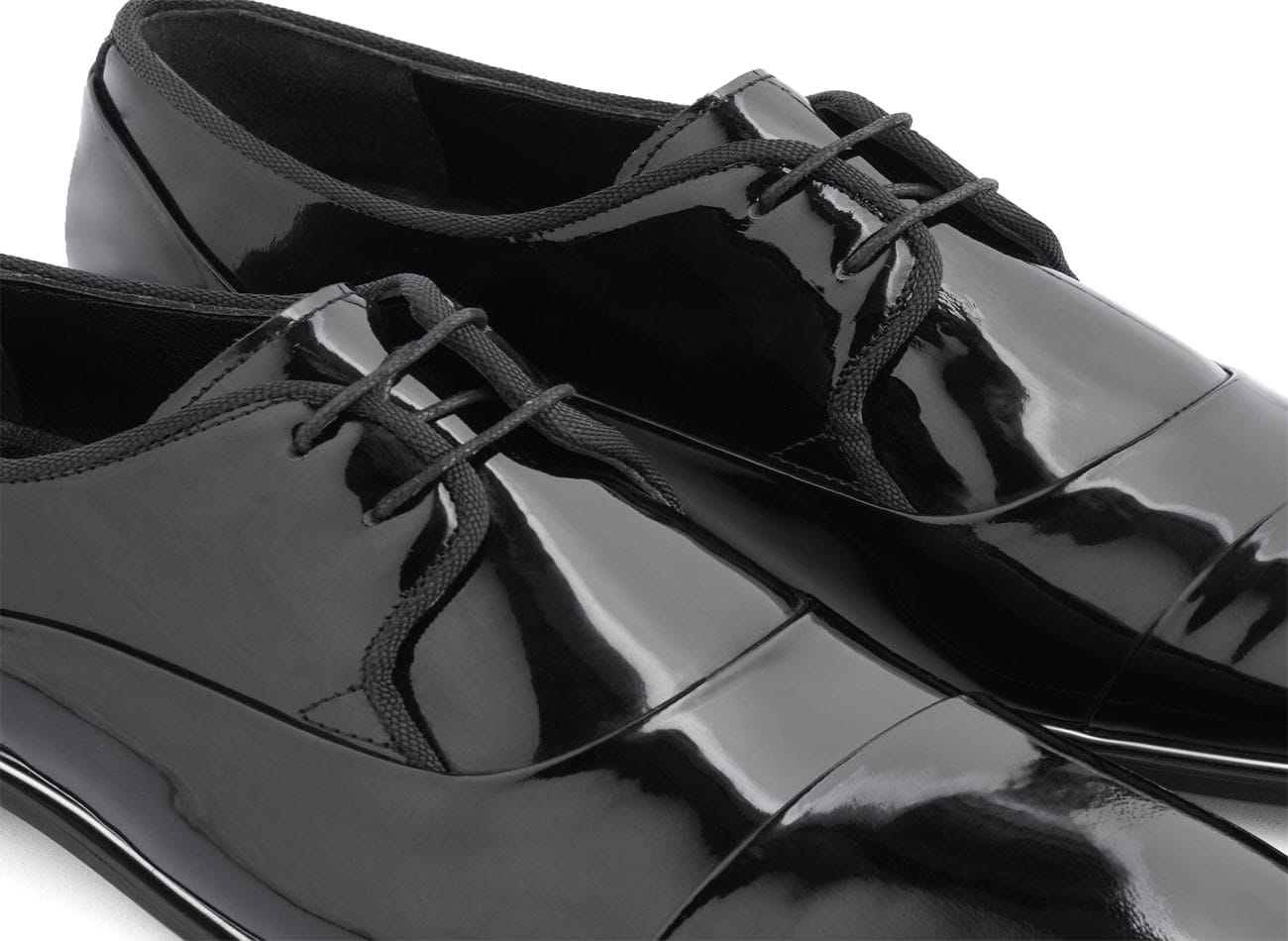 Image of Genuine Leather Plain Toe Derbys