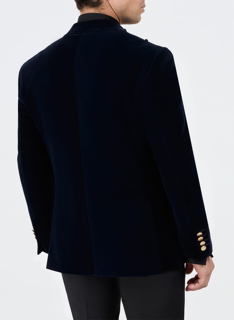 VELVET PEAK LAPEL SUIT