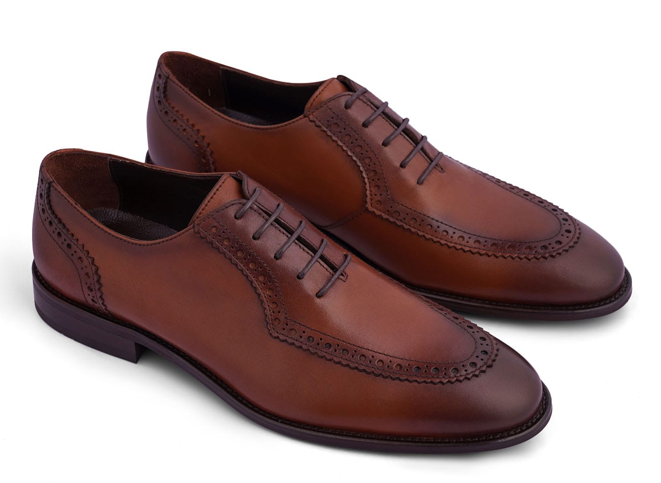 Genuine Leather Brogue Oxfords