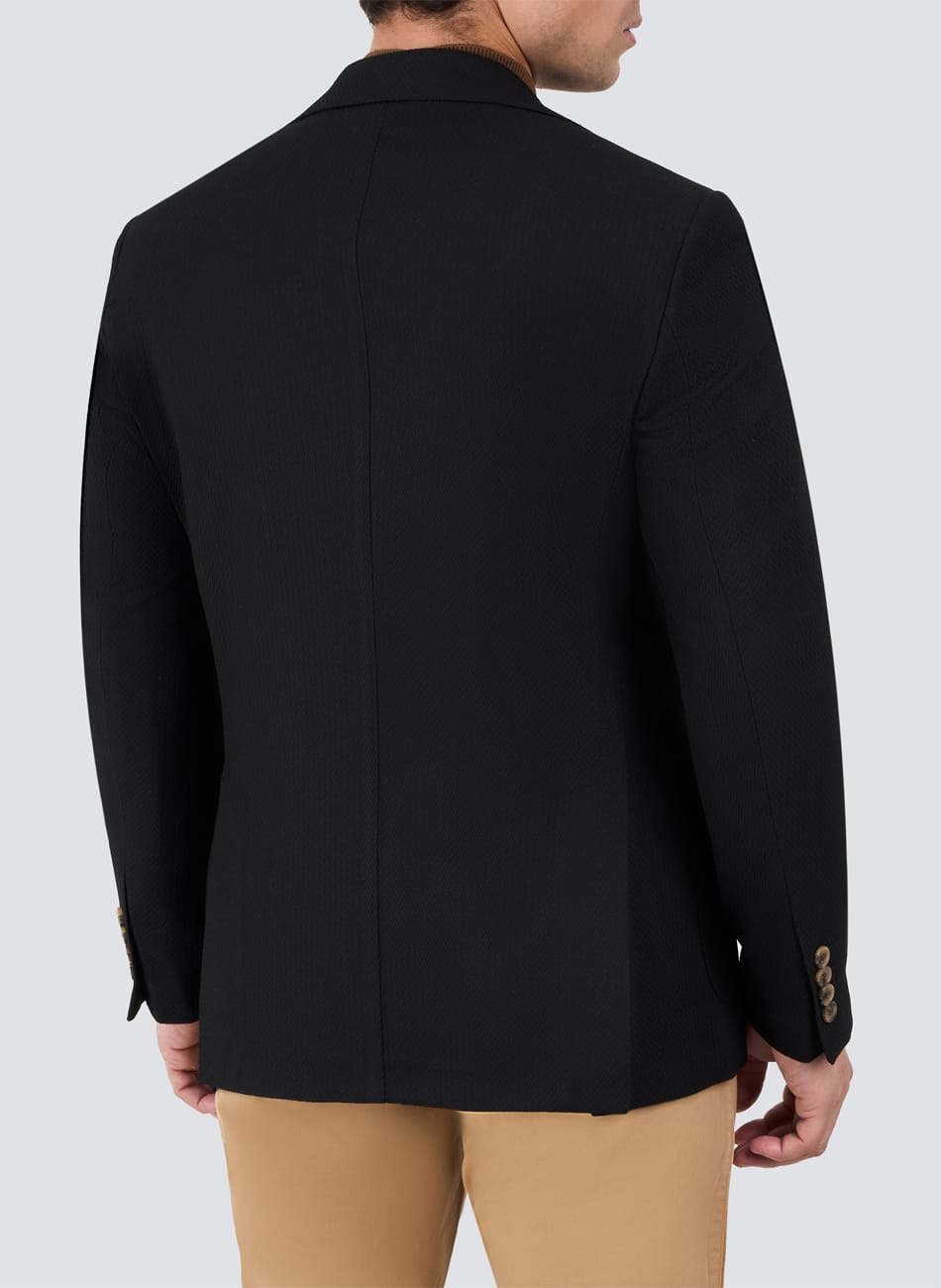 Herringbone peak lapel jacket