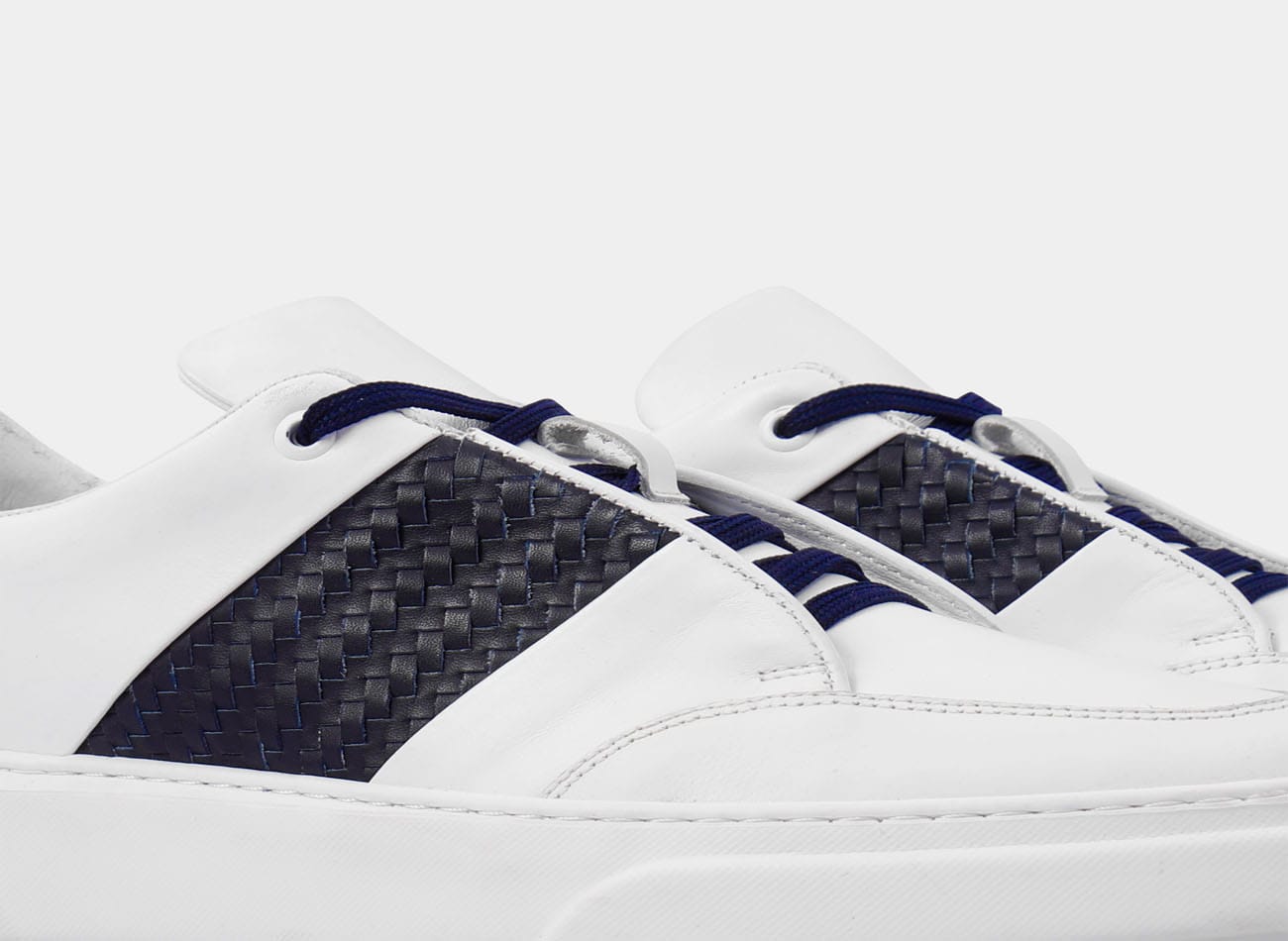 Image of side band Derby sneaker