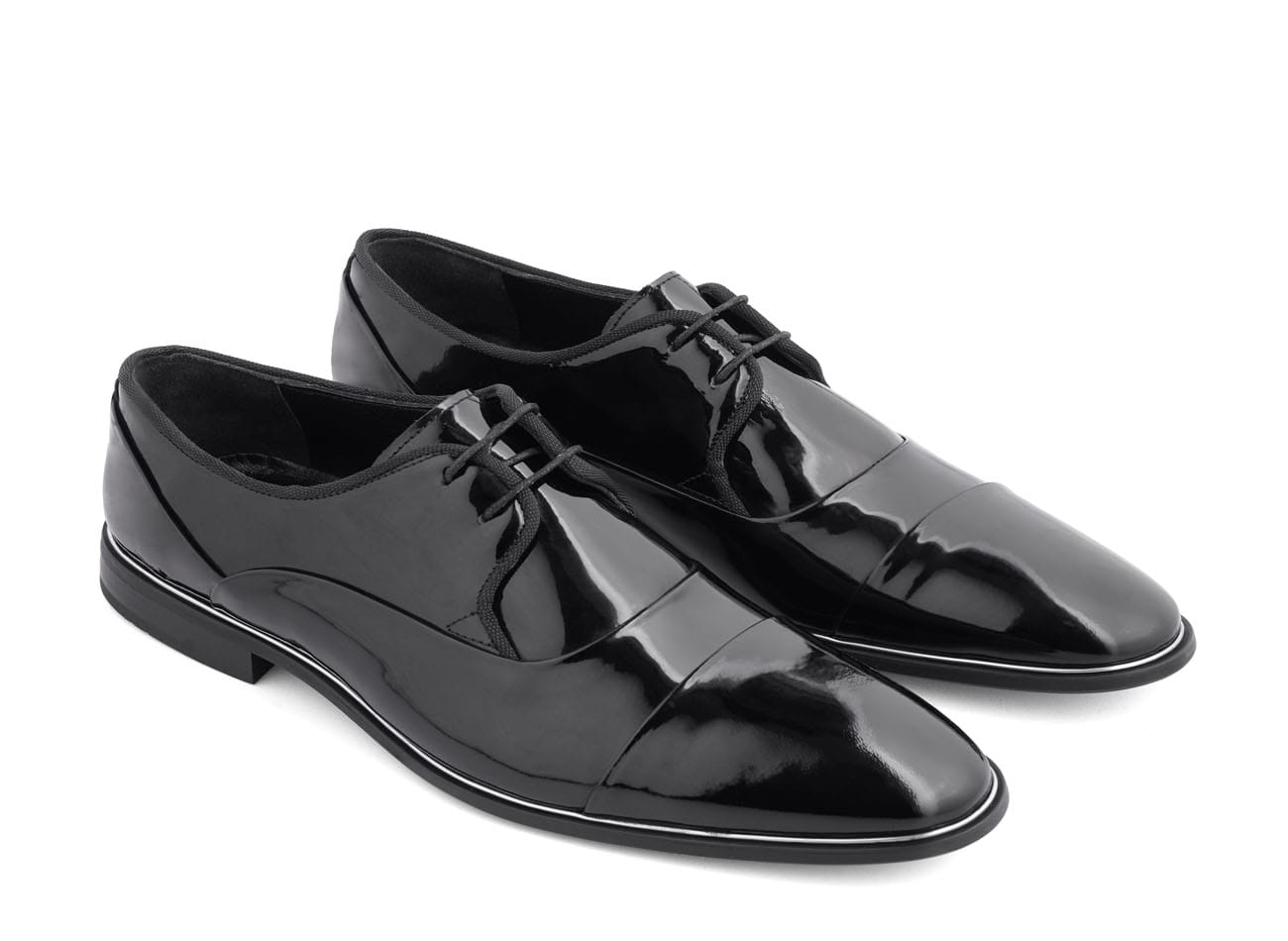 Genuine Leather Plain Toe Derbys