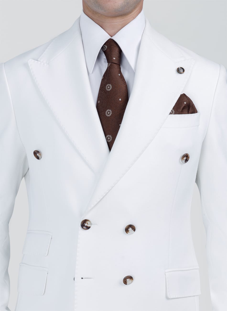Image of double breasted Peak Lapel suit