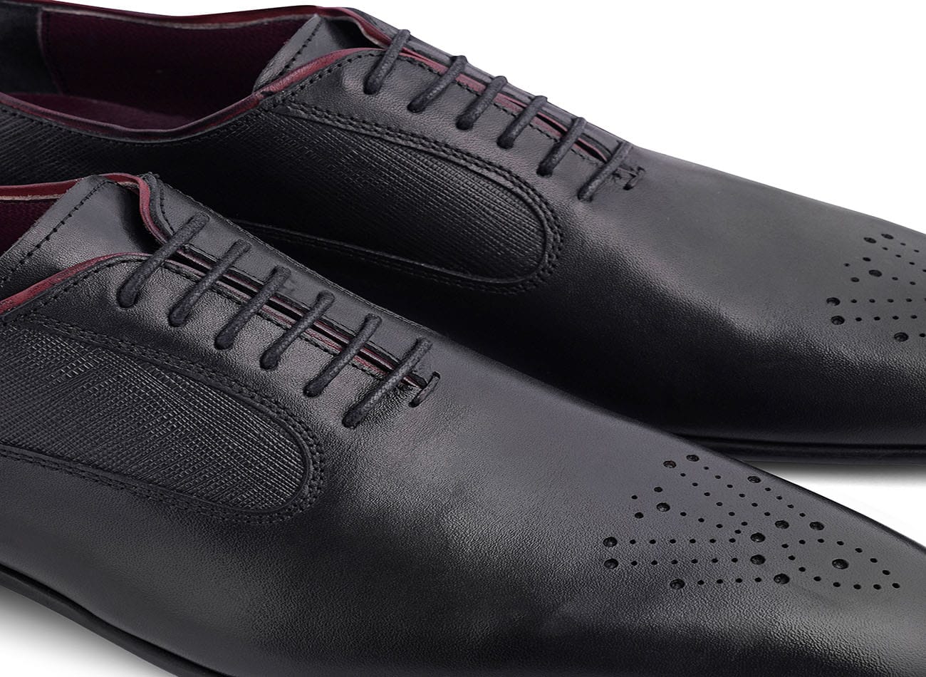 Image of Genuine Leather Brogue Shoes