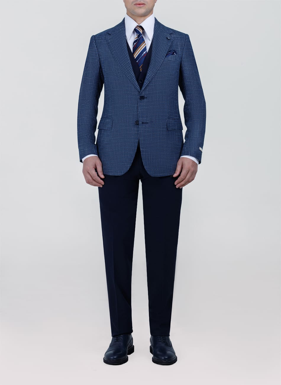 HOUNDSTOOTH NOTCH LAPEL SUIT