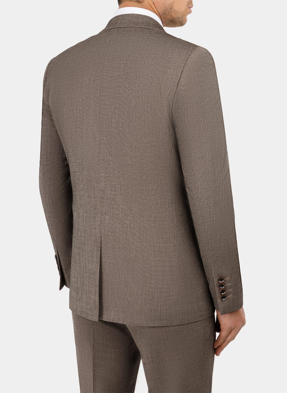 STRIPED PEAK LAPEL SUIT