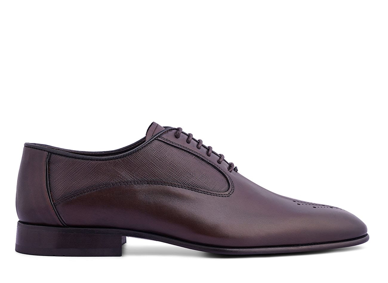 Image of Genuine Leather Brogue Shoes