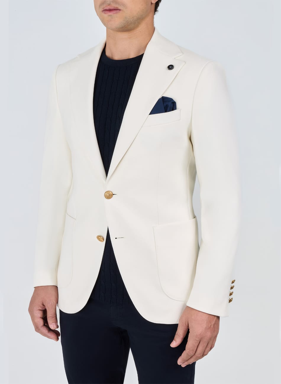 TEXTURES NOTCH LAPEL JAKET
