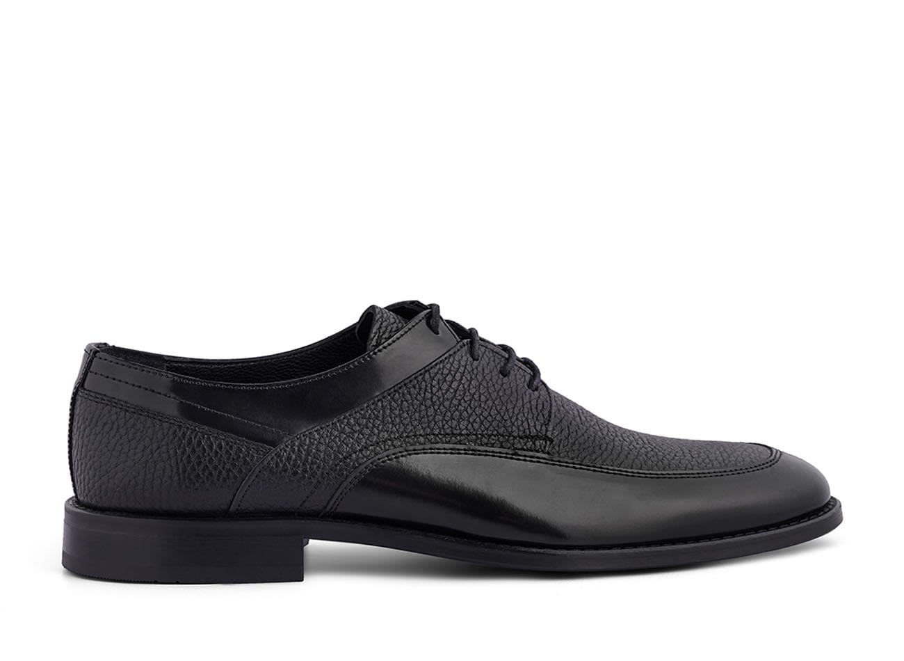 Genuine Leather Moc Toe Derbys