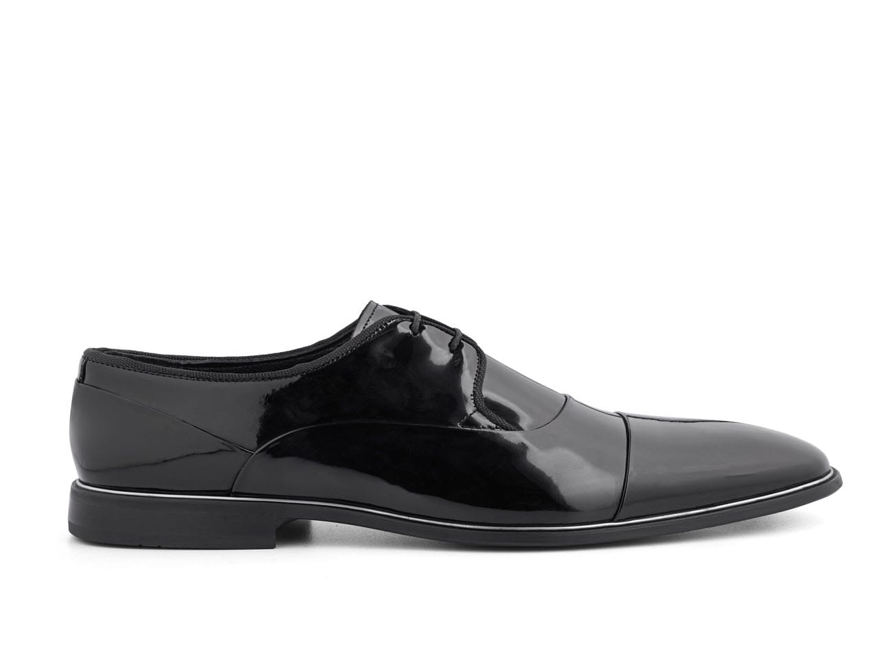 Image of Genuine Leather Plain Toe Derbys
