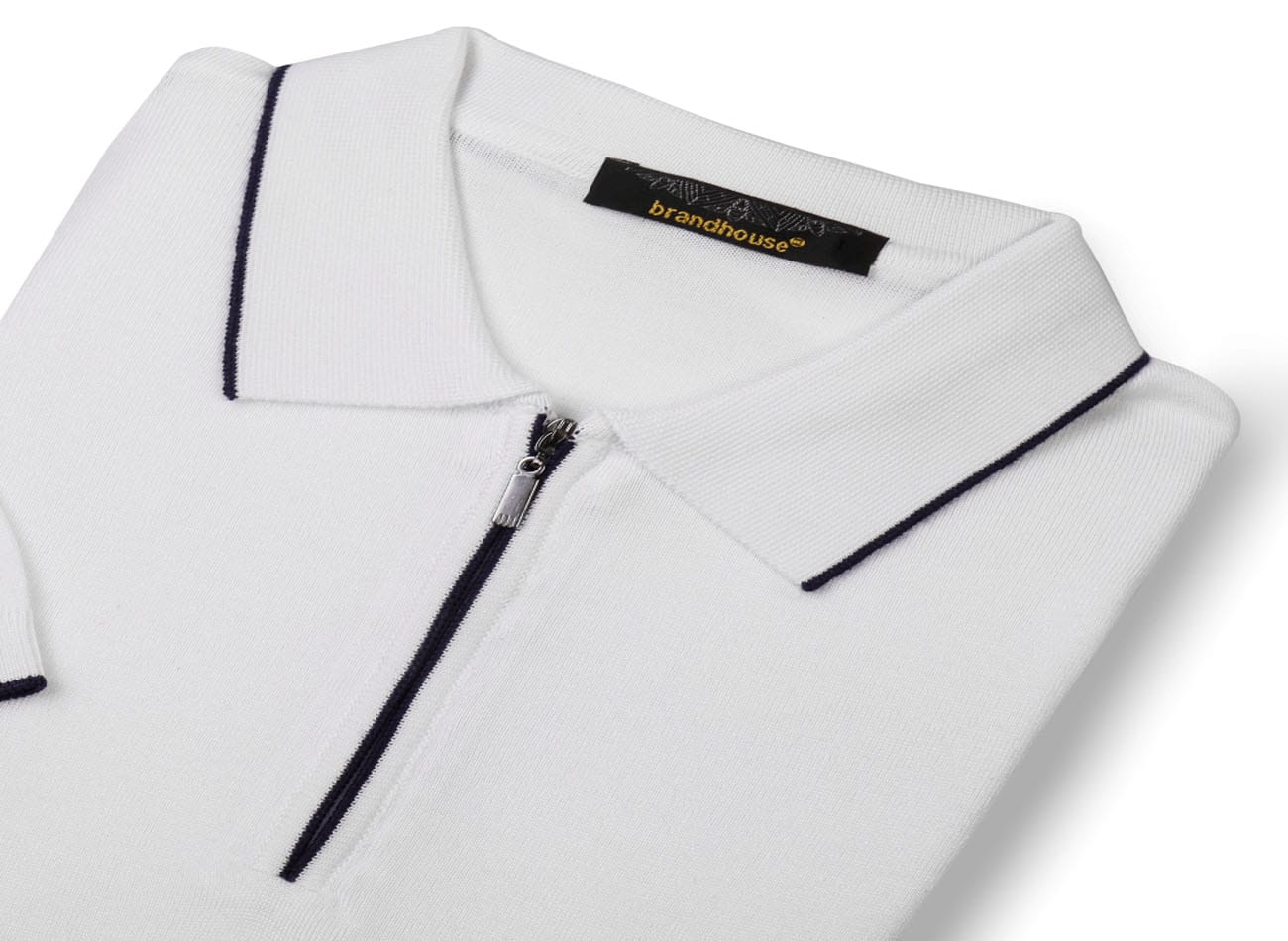 Image of Polo Yaka Half zipper Triko T-Shirt