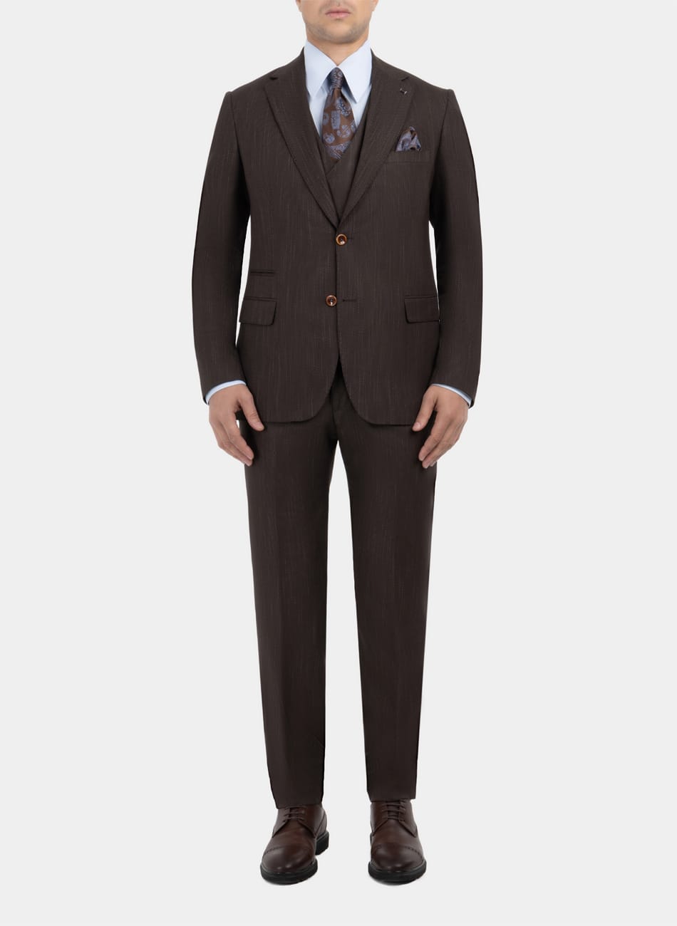 STRIPED NOTCH LAPEL SUIT