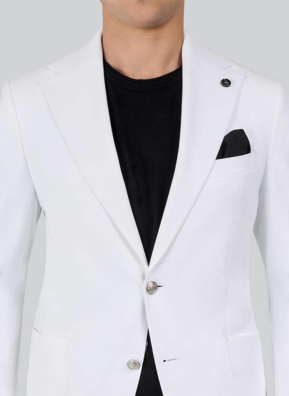 TEXTURES NOTCH LAPEL JAKET