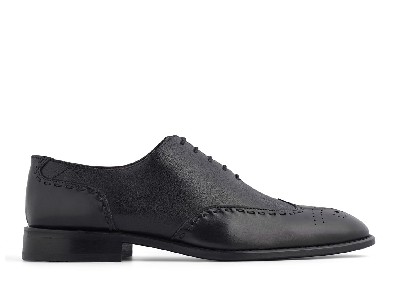 Genuine Leather Wingtip Oxfords