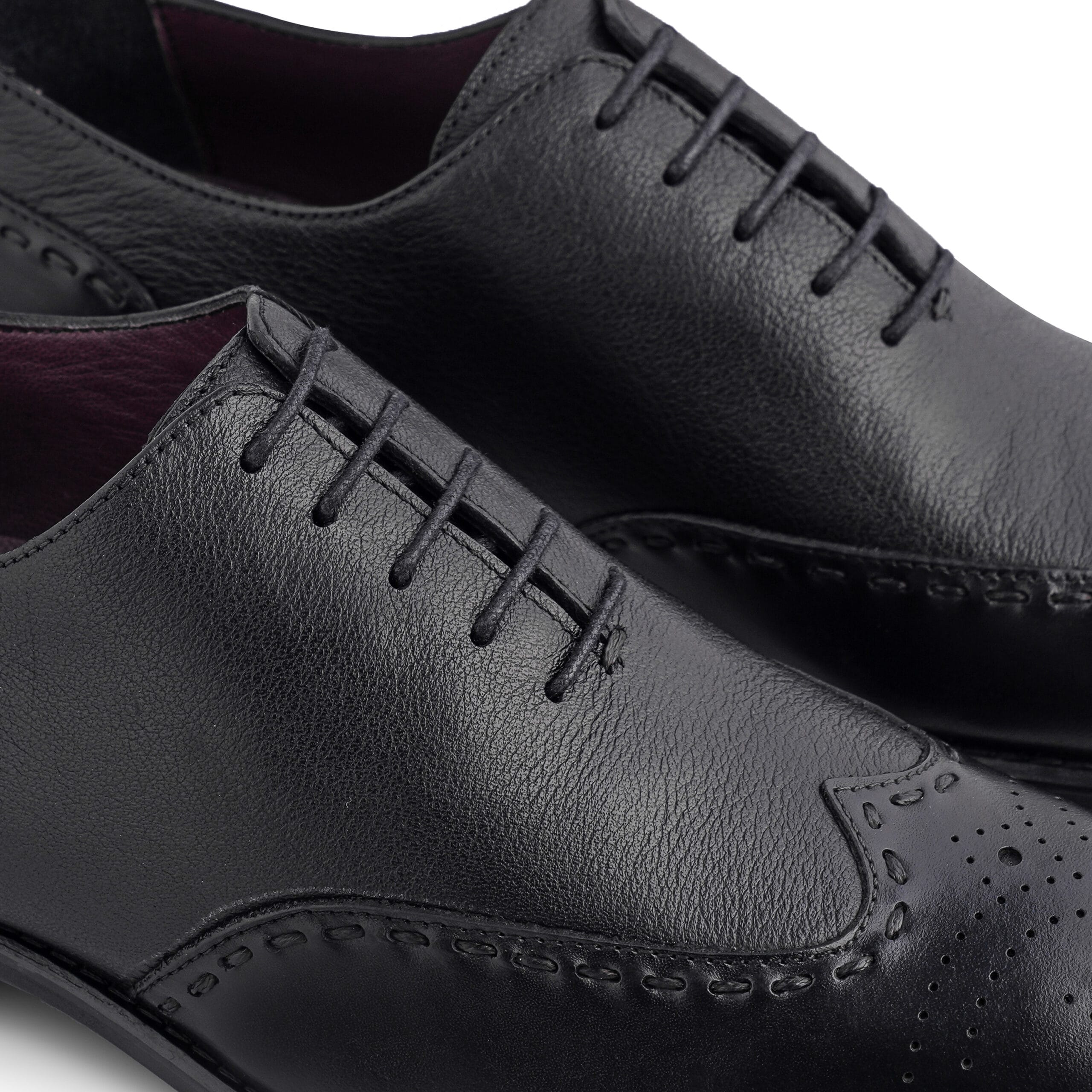 Image of Genuine Leather Wingtip Oxfords