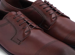 Image of Genuine Leather Cap Toe Derbys