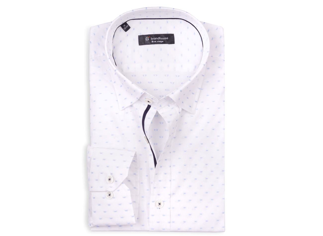 Image of polka dots pattern Poplinn Shirt