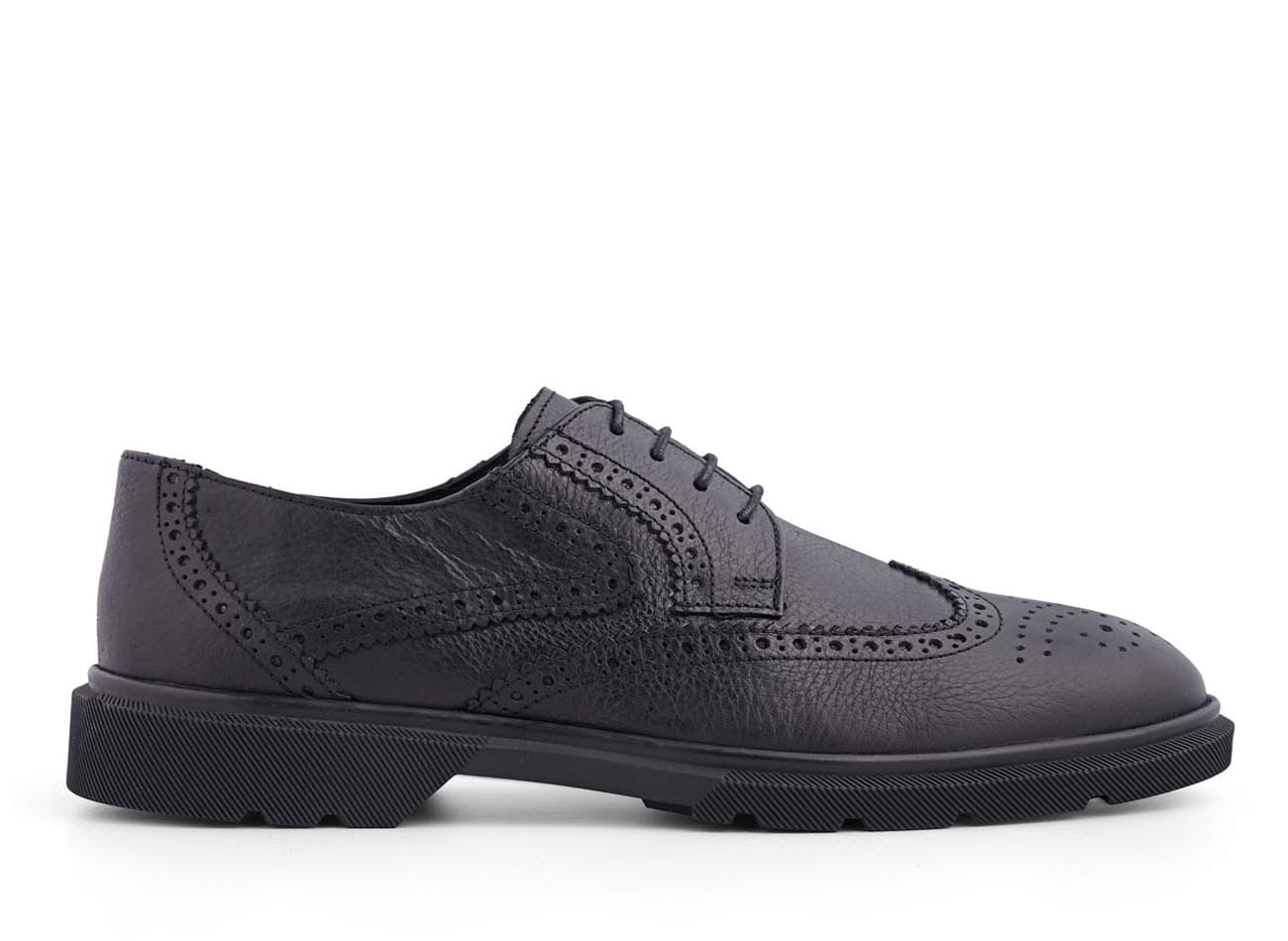 Genuine Leather Wingtip Derbys