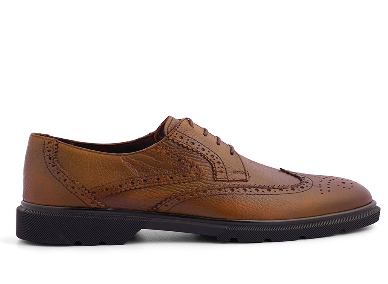 Genuine Leather Wingtip Derbys