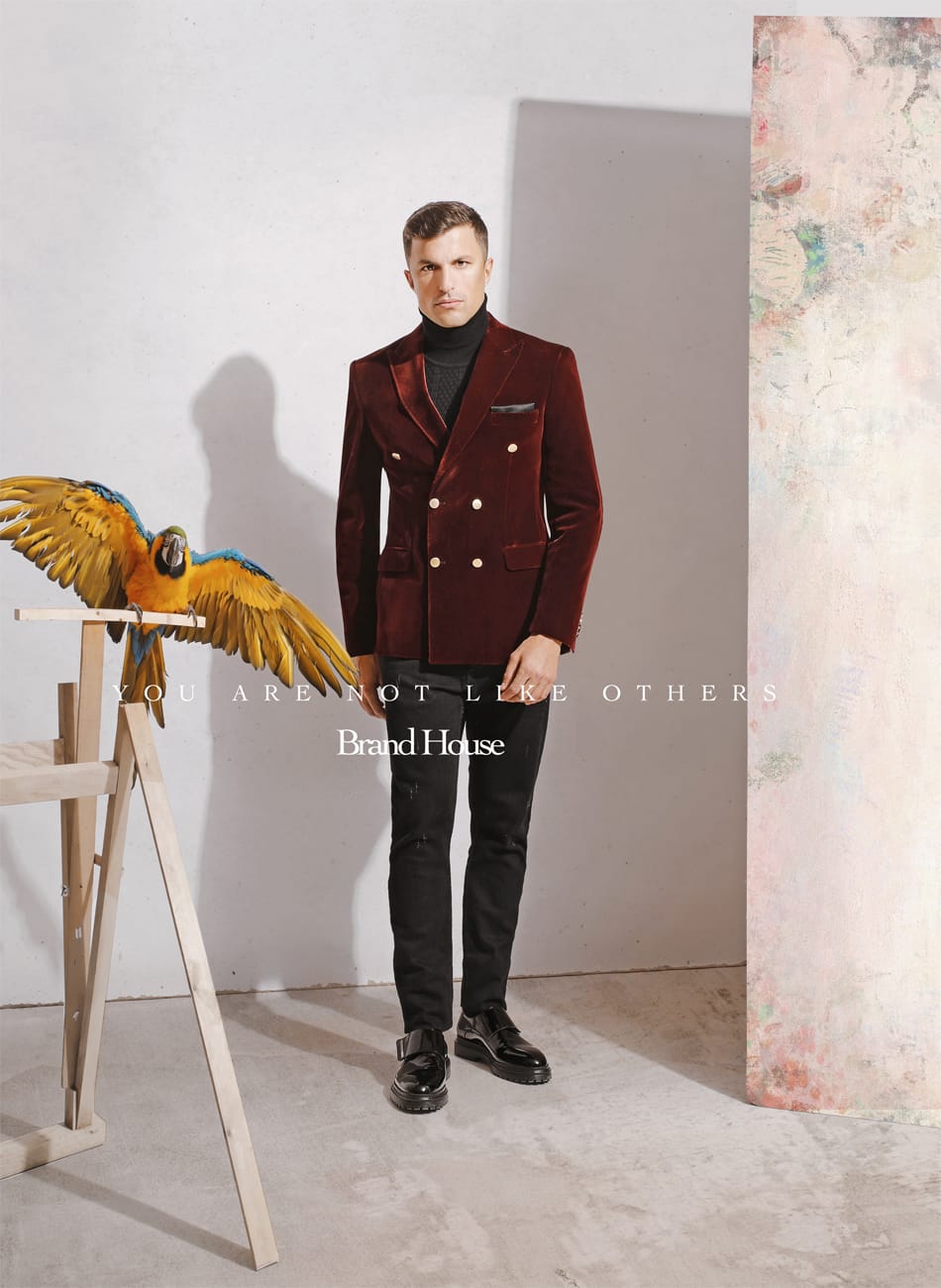 VELVET PEAK LAPEL  JAKET