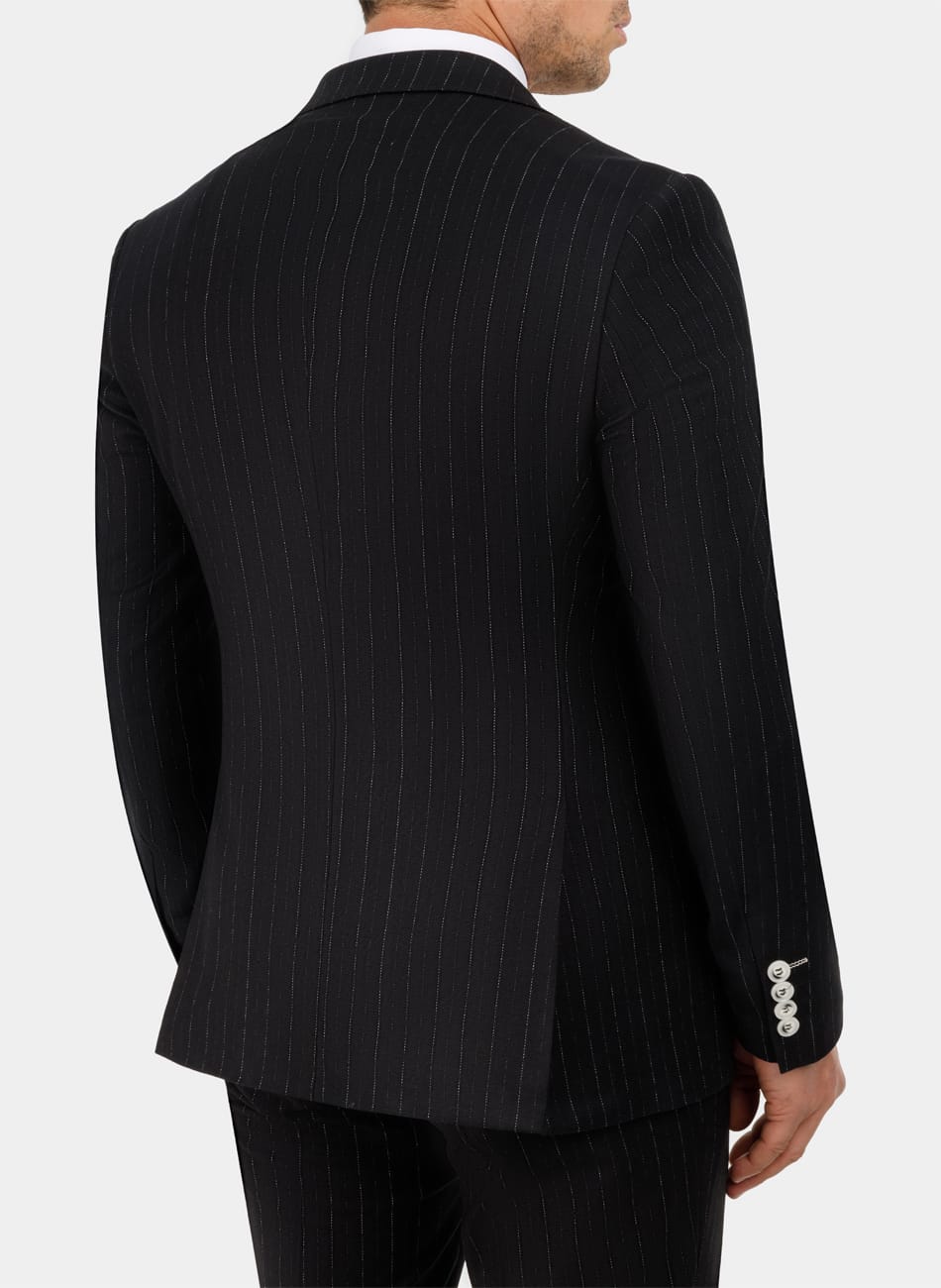 STRIPED PEAK LAPEL SUIT