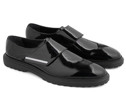Image of Genuine Leather Plain Toe Monk Strap