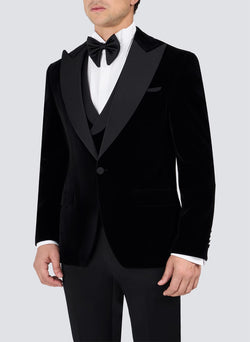 Image of VELVET PEAK LAPEL SUIT
