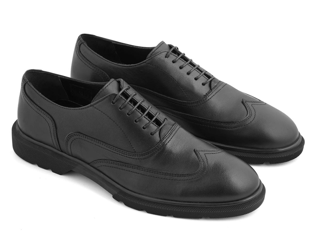 Genuine Leather Plain Toe Oxfords