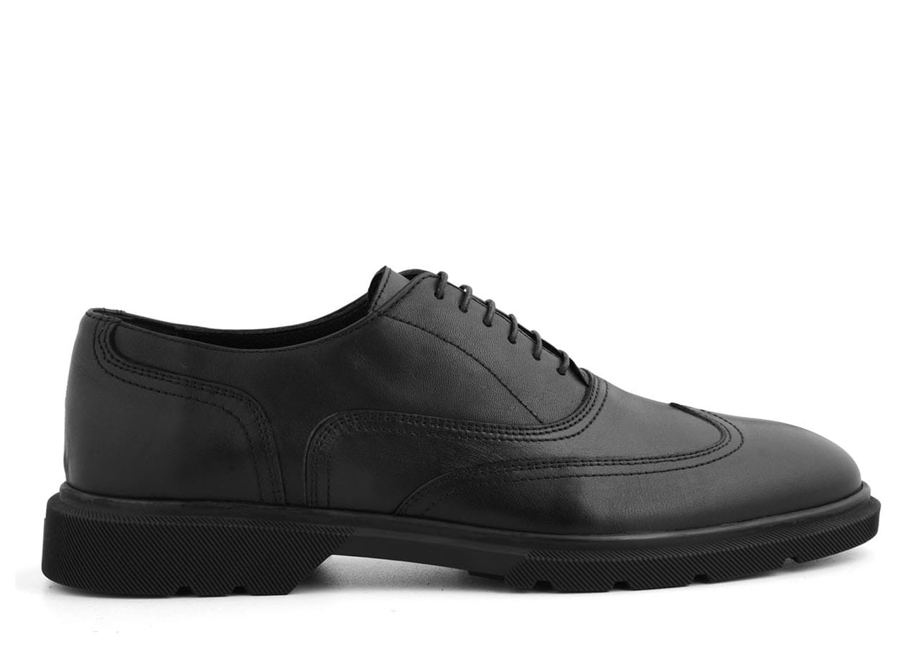 Image of Genuine Leather Plain Toe Oxfords