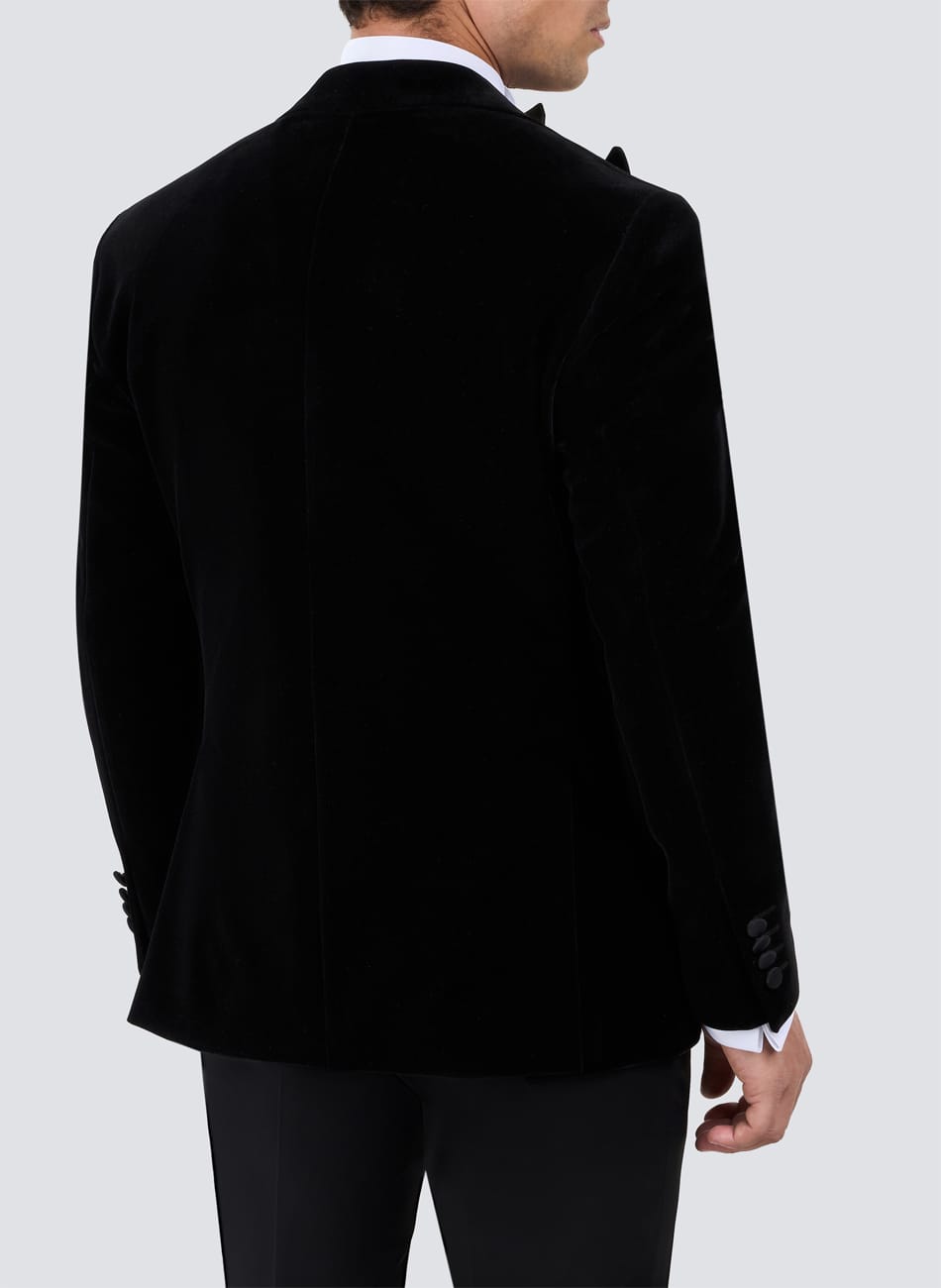 VELVET PEAK LAPEL SUIT