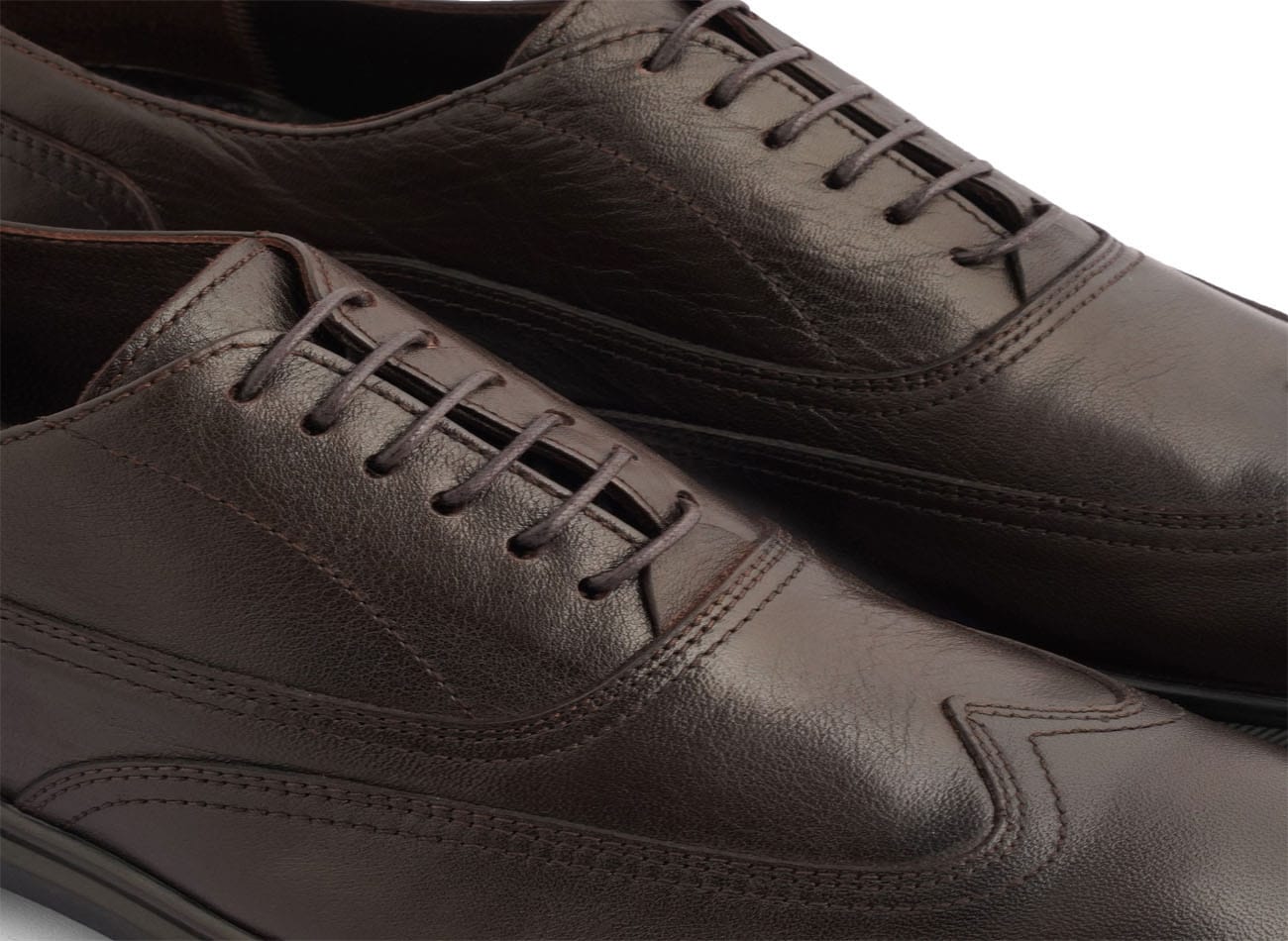 Genuine Leather Plain Toe Oxfords