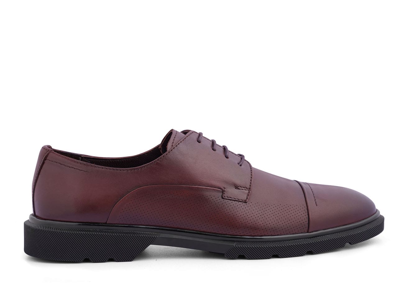 Genuine Leather Plain Toe Derbys