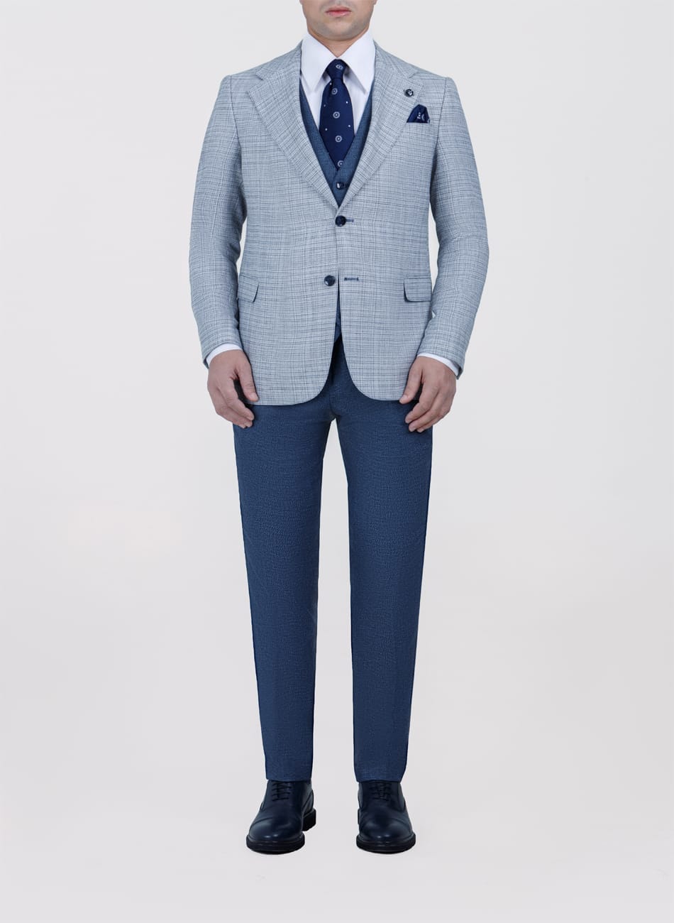 Image of PRINCE OF WALES NOTCH LAPEL SUIT
