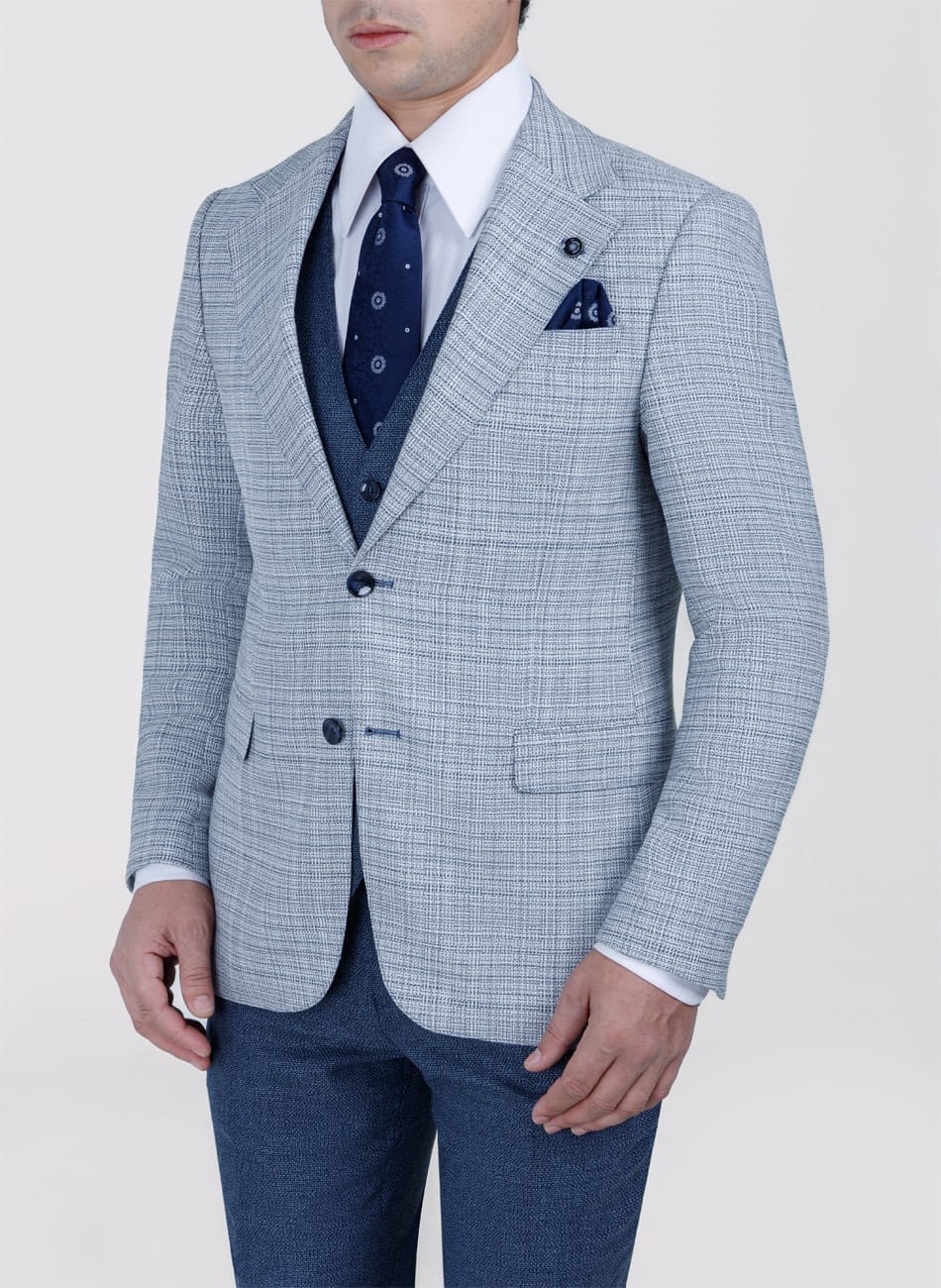 Image of PRINCE OF WALES NOTCH LAPEL SUIT