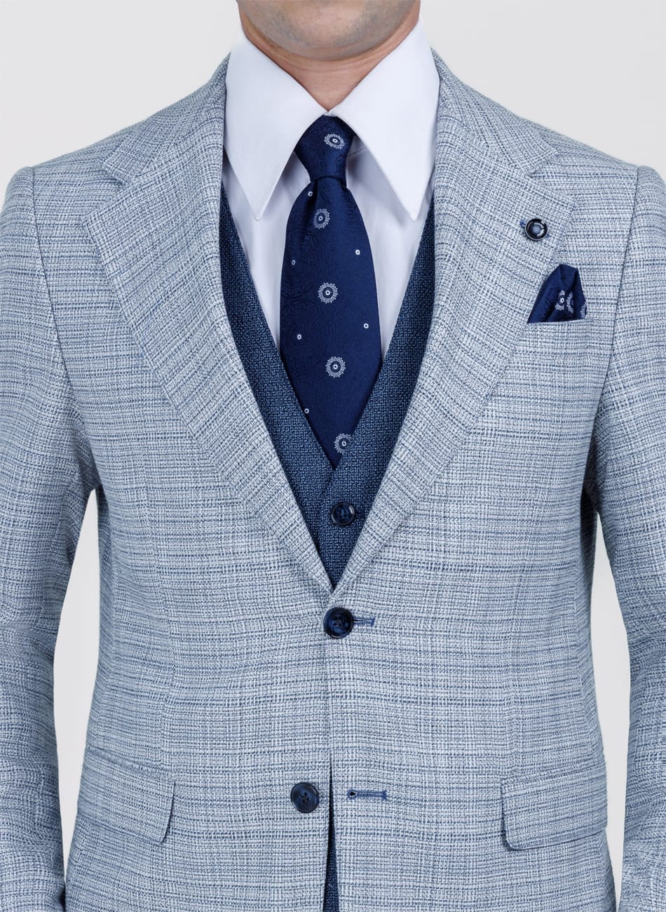 Image of PRINCE OF WALES NOTCH LAPEL SUIT