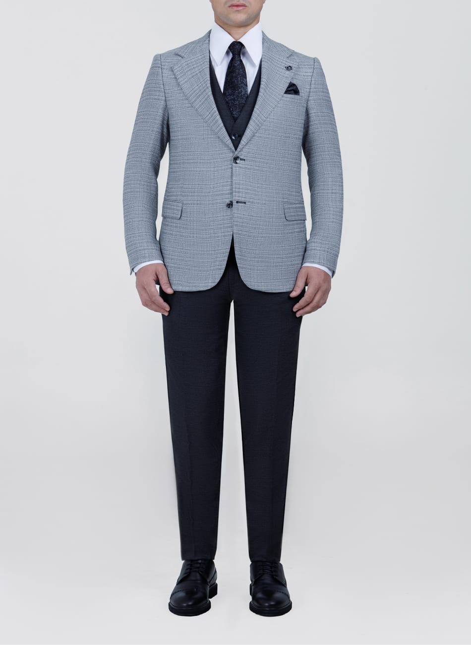 Image of PRINCE OF WALES NOTCH LAPEL SUIT