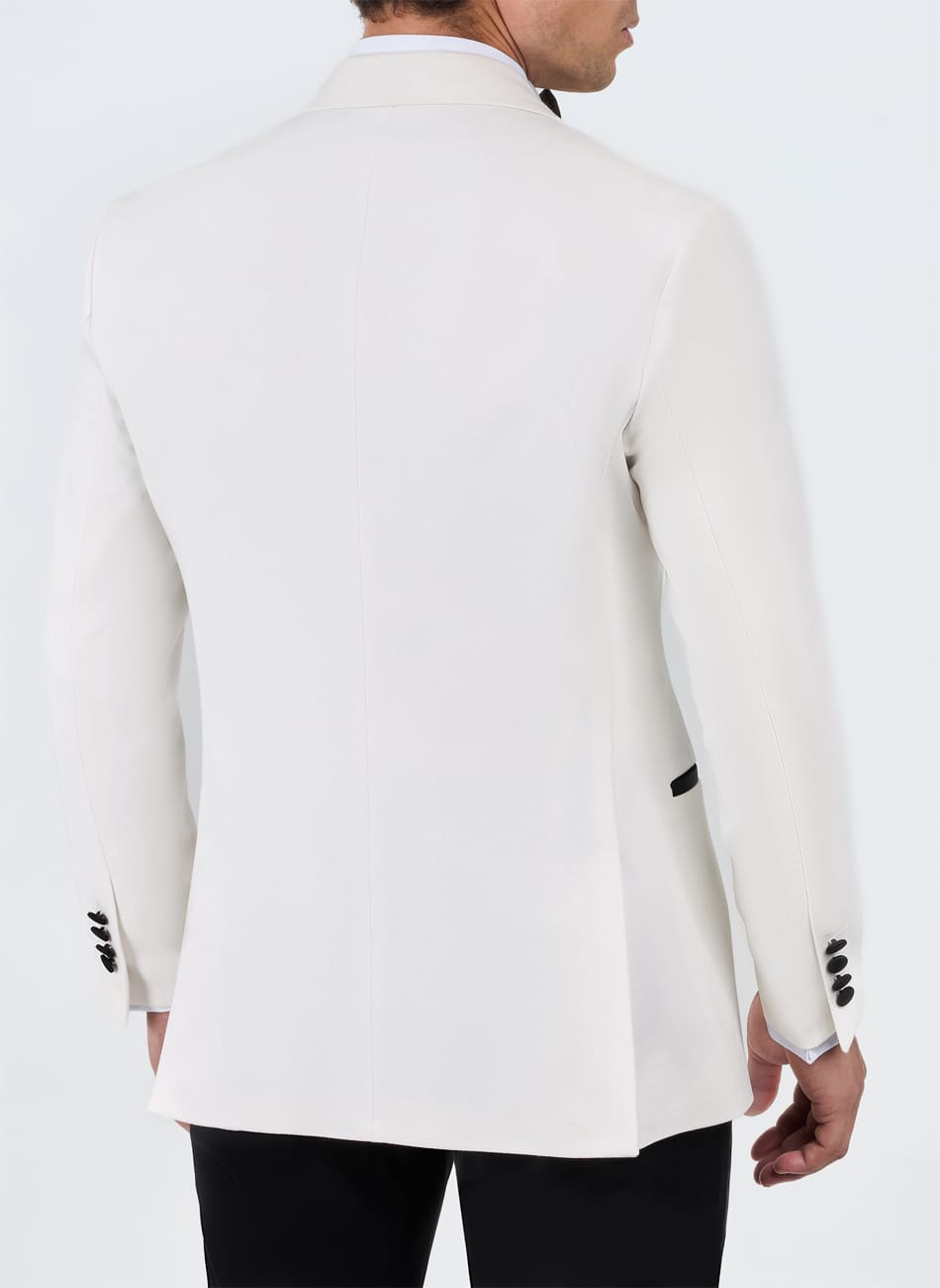 TEXTURES PEAK LAPEL SUIT