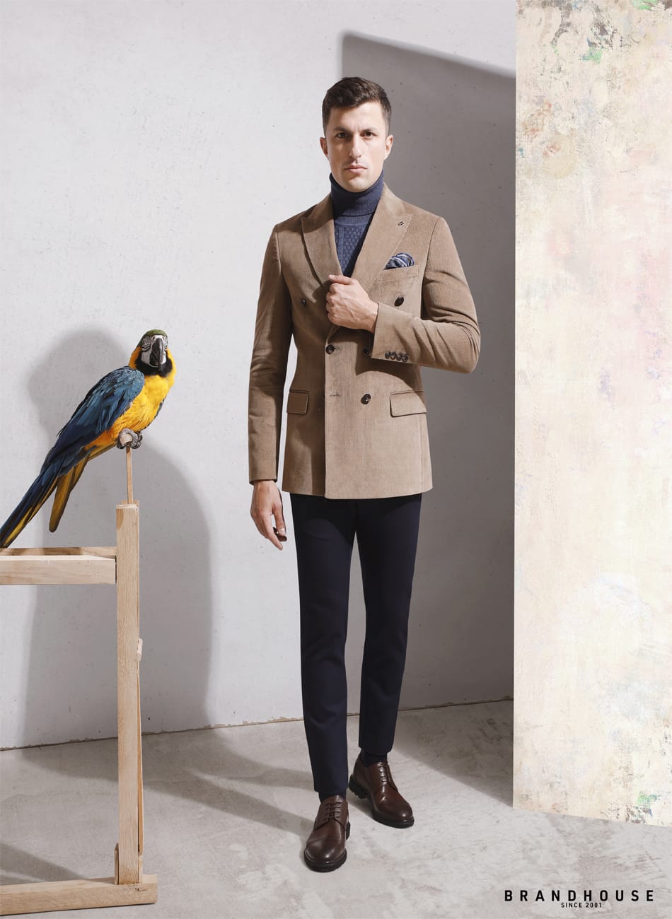 VELVET PEAK LAPEL  JAKET