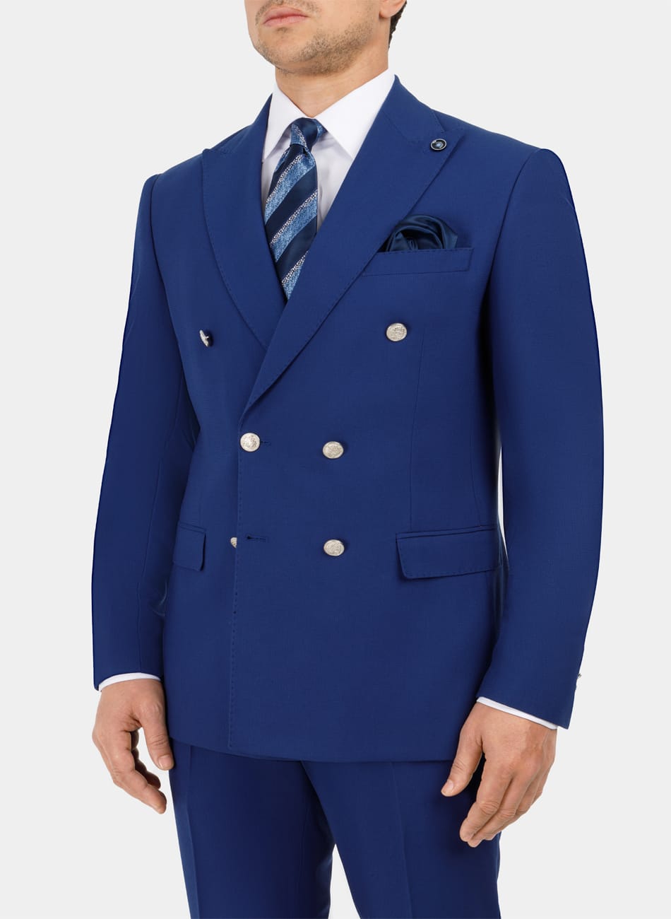 DOUBLE BREASTED PEAK LAPEL SUIT