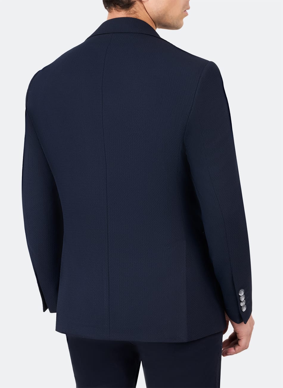 Herringbone peak lapel jacket