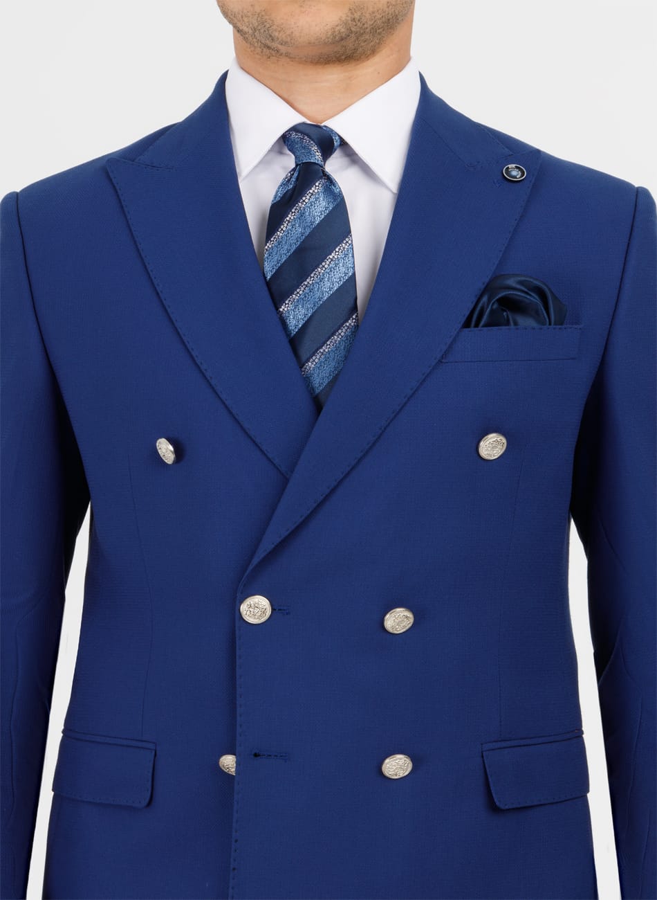 DOUBLE BREASTED PEAK LAPEL SUIT