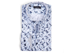 Image of floral  leaf pattern Poplin Shirt