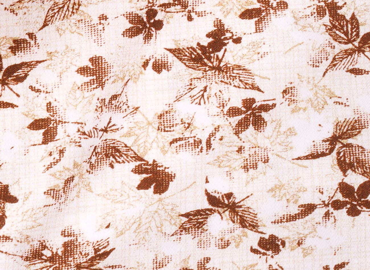 Image of Floral leaf pattern Poplin Shirt