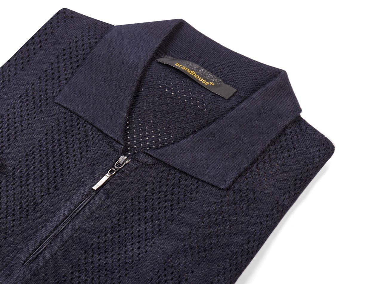 Image of Polo Yaka Half zipper Triko T-Shirt