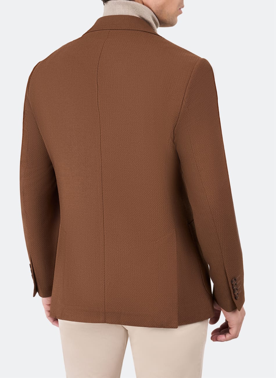 Herringbone peak lapel jacket