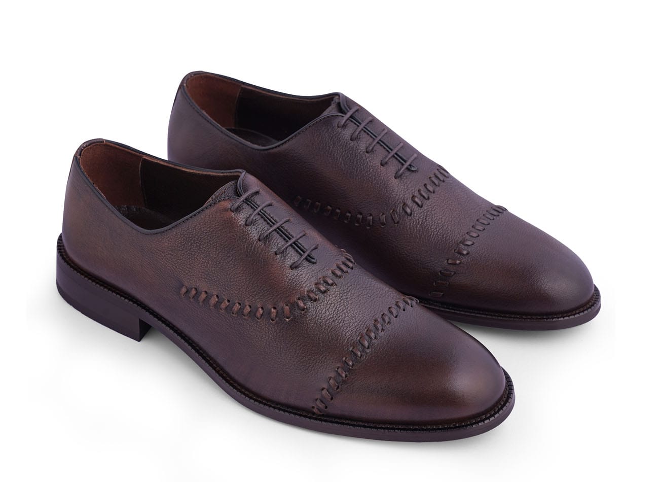 Image of Genuine Leather Brogue Oxfords