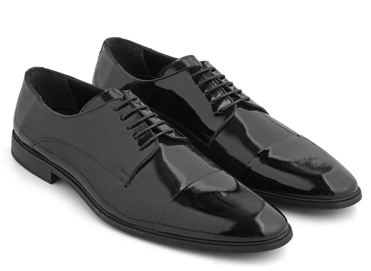Genuine Leather Cap Toe Derbys