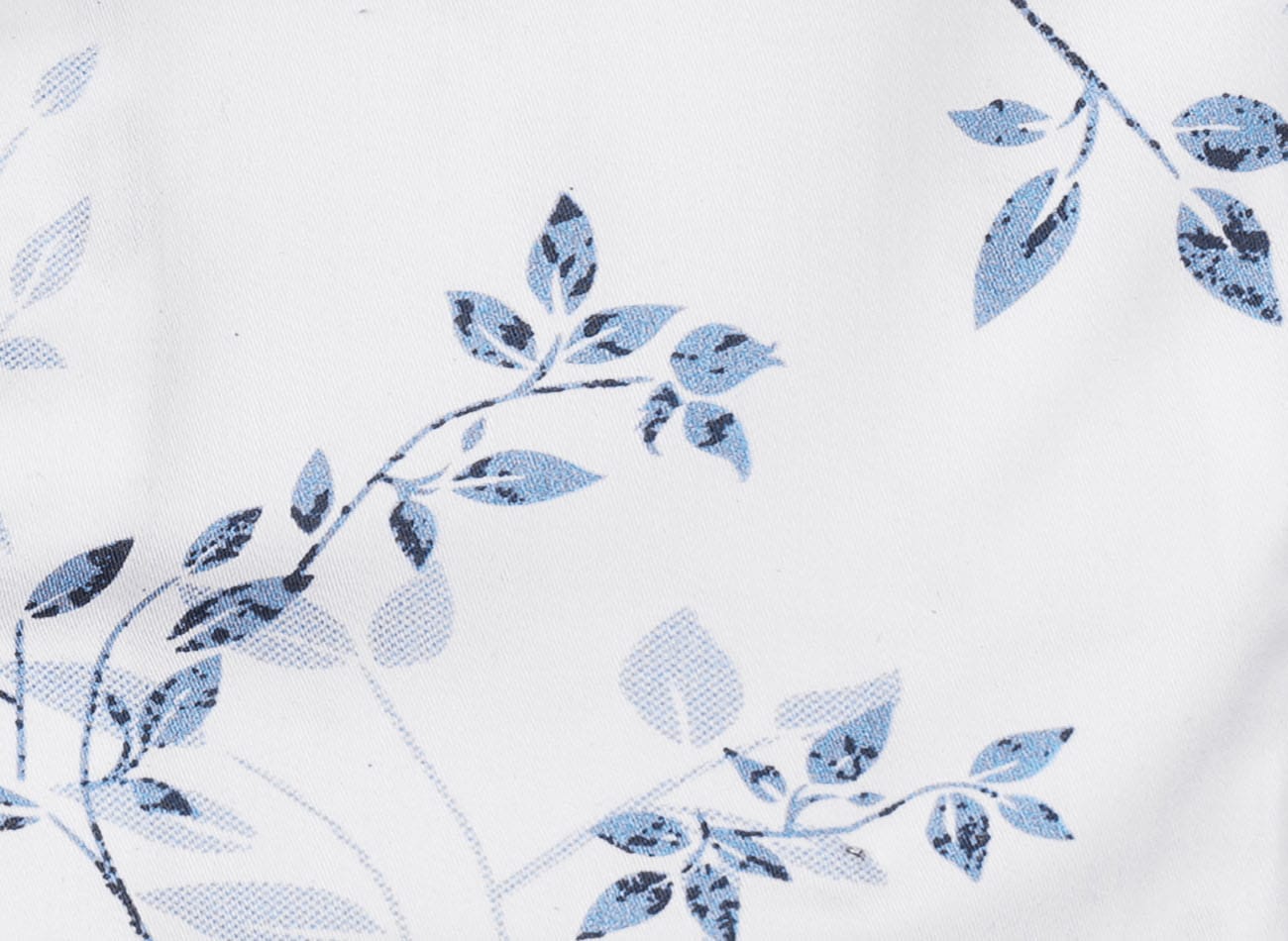 leaf pattern Poplin Shirt